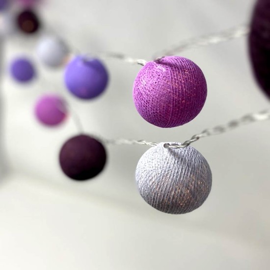 Ambient Balls - 10 Lamps<br />Purple Chrome Ambient Balls - 10 Lamps<br />Purple Chrome